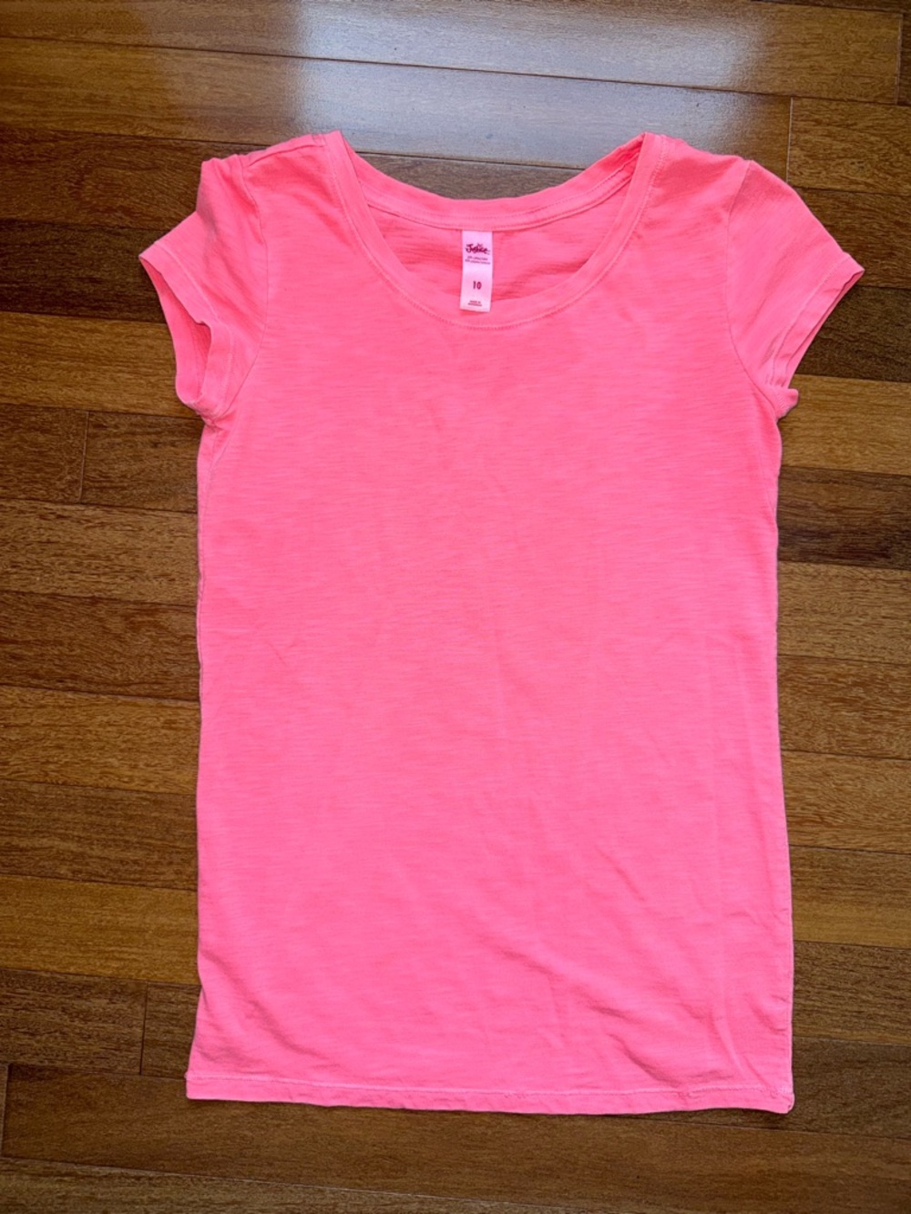 Justice Neon Pink/Orange Short Sleeve Tee